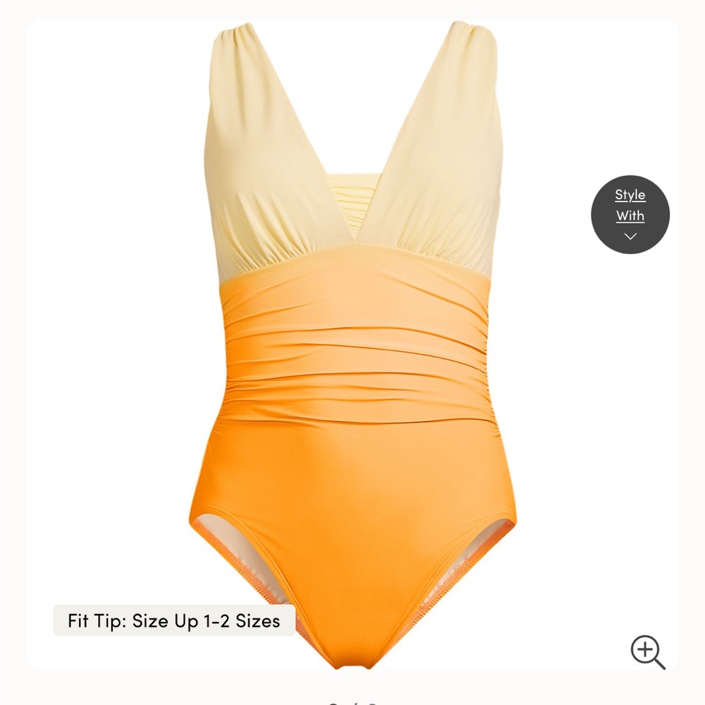 Lands' End Mango Ombré One Piece Swimsuit